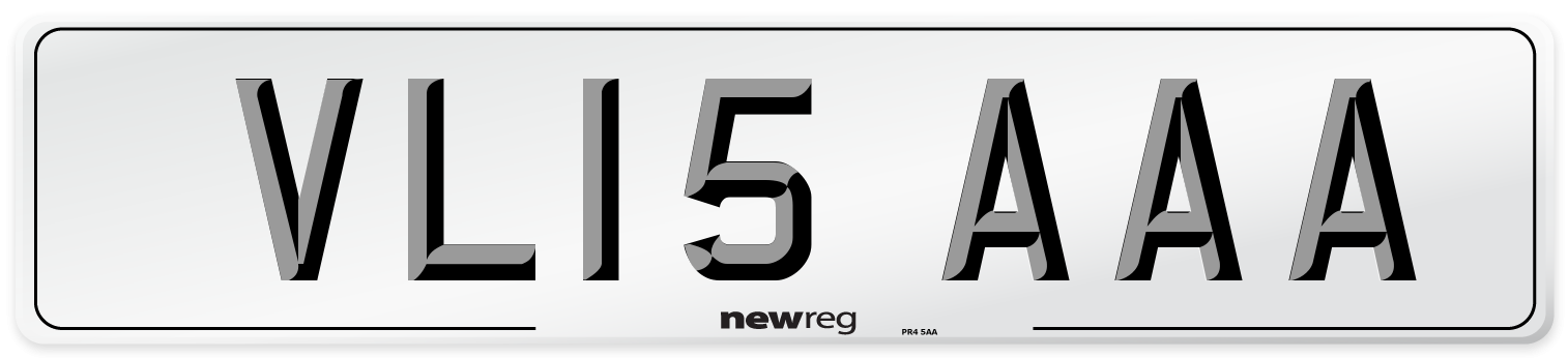 VL15 AAA Number Plate from New Reg